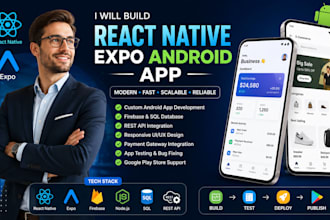 build react native expo android app
