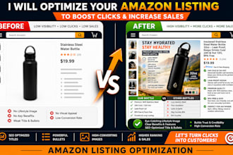 create amazon listing images and SEO optimized content that sells