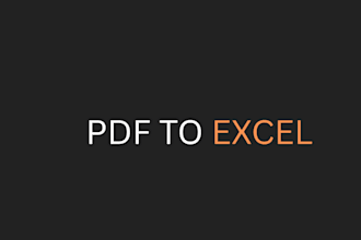 convert PDF tables to excel and format bank statements