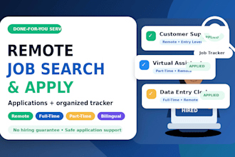 search and apply to remote jobs for you