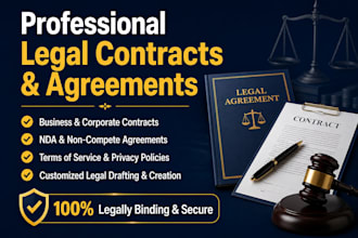 draft legal agreements, contracts, nda, and llc operating agreements