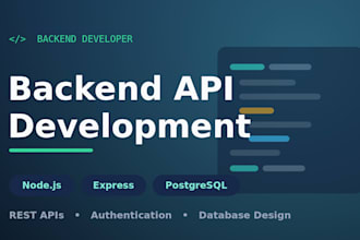 build a rest API backend with nodejs, express and postgresql