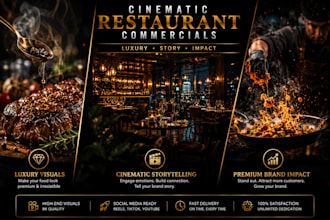 create a cinematic ai restaurant commercial that