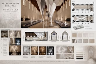 design interior mood boards, concepts, and presentations