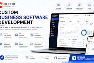custom business software, CRM, erp, web portals, mvps