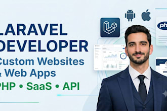 develop a custom website in PHP laravel as full stack laravel developer