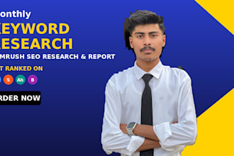do SEO keyword research using semrush for your website