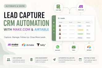 build a lead generation and CRM automation system