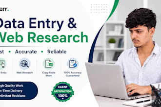 do fast and accurate data entry and copy paste work