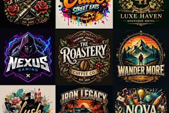 create custom ai generated logo, mockup and illustration