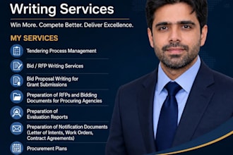 write winning bids, rfps, tenders and procurement documents, contract documents