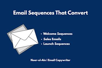 do a 5 sales email sequence copywriting