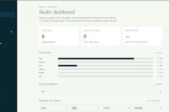 build a custom dashboard or internal tool to track your business