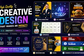 design professional advertisement posts, flyers and banners