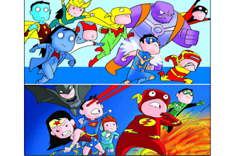 create cute superhero cartoon for you