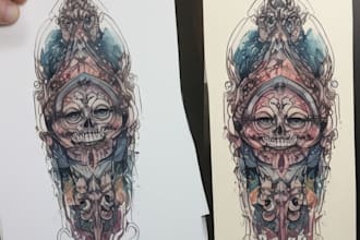 draw a tattoo design for a small tattoo