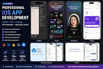 develop a professional ios app using swiftui and swift
