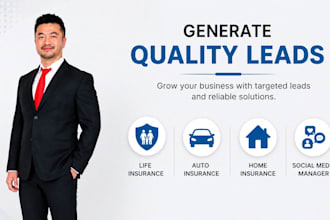 generate life insurance leads auto insurance home insurance social media manager