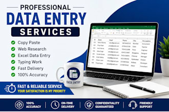 do accurate data entry, copy paste, and web search