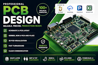 design schematic and pcb design in easyeda kicad altium