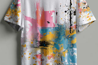design a creative t shirt illustration