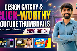 design a high CTR youtube thumbnail