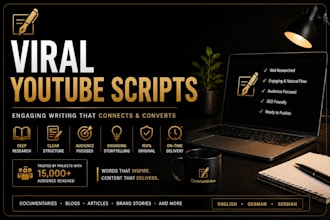 write viral youtube scripts for faceless channels