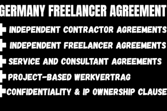 draft german freelancer and service agreements that protect your business