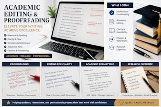 proofread and edit your academic paper
