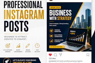 design eye catching instagram posts for your business