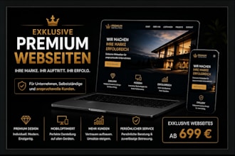 create a premium modern business website