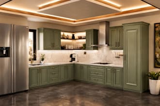 design kitchen cabinets, wardrobes and 3d interior models in sketchup