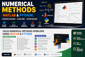 solve numerical methods problems using matlab and python