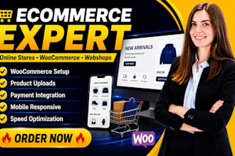 build ecommerce website online store online webshop using wordpress woocommerce
