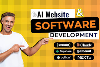 develop ai website , ai chatbot , ai saas , ai software, ai web application