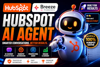 set up a hubspot breeze customer agent for live chat support