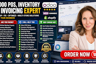 fix setup odoo erp, pos, inventory, invoice for multi store management