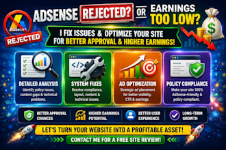 fix google adsense rejection issues and optimize your website for better