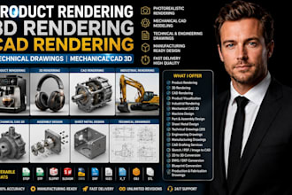product rendering 3d rendering cad rendering technical drawings mechanical cad3d