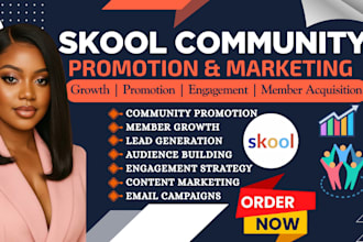 promote your skool community, grow members, marketing and engagement strategy