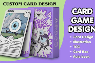 stunning card game design, board game card tcg card game template, card game art