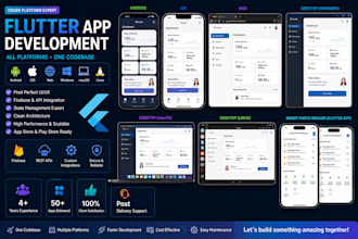 develop flutter app for android and ios
