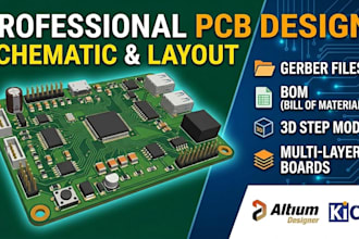 design schemaics, pcb boards, gerber files, bom