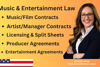 be your lawyer for music, film, entertainment agreements
