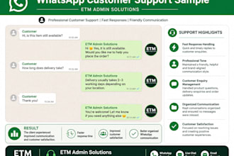 provide professional whatsapp and customer support for your business