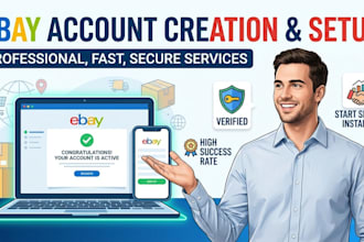 setup ebay seller account and optimize ebay listings