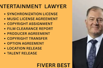 provide film clearance services, copyright review, and entertainment law support
