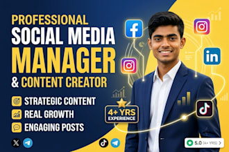 be your social media manager and content creator