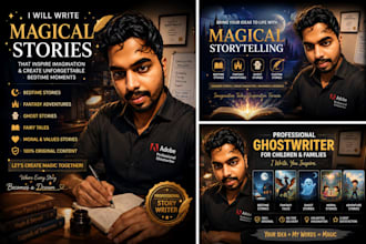 write magical bedtime stories, fantasy adventures, and horror stories