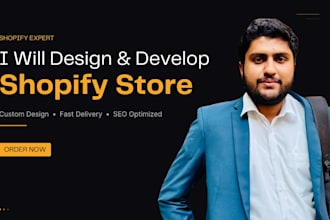 develop, design and launch your shopify website